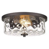 2 light flush mount light industrial glass ceiling light fixture