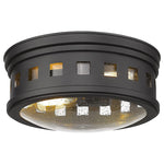 2 light industrial round flush mount ceiling light fixture farmhouse black close to ceiling lamp