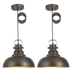 2 pack industrial pendant lamp farmhouse kitchen island pendant light fixture