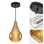 2 Pack pendant light Gold light fixtures Glass kitchen light