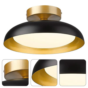 12-inch LED light fixture gold and black ceiling lighting iron kitchen lights in ceiling