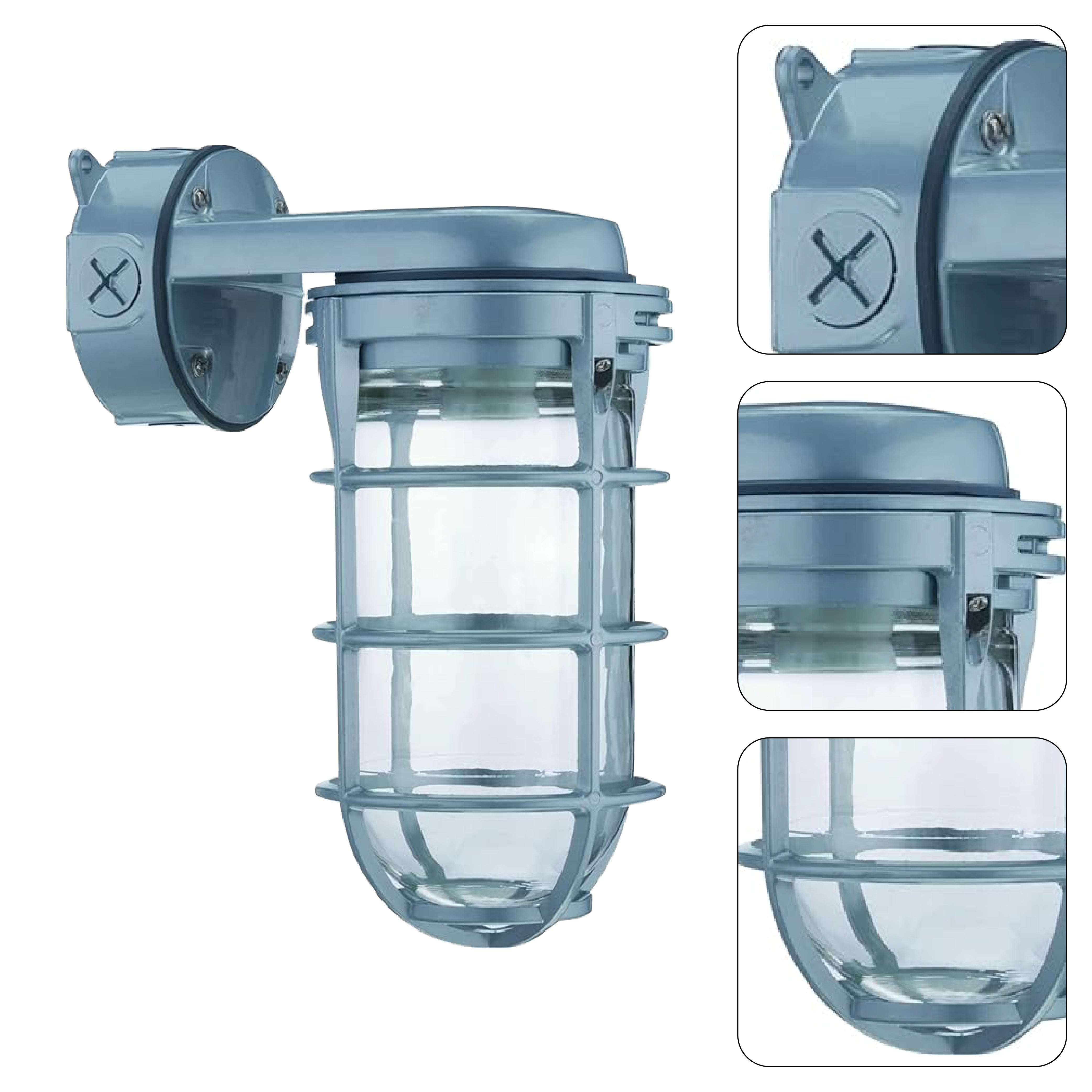 150W wall lighting gray wall sconces light aluminum and glass light fixture