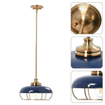 Dome Pendant ceiling led lights Navy Blue pendant light Metal home lighting