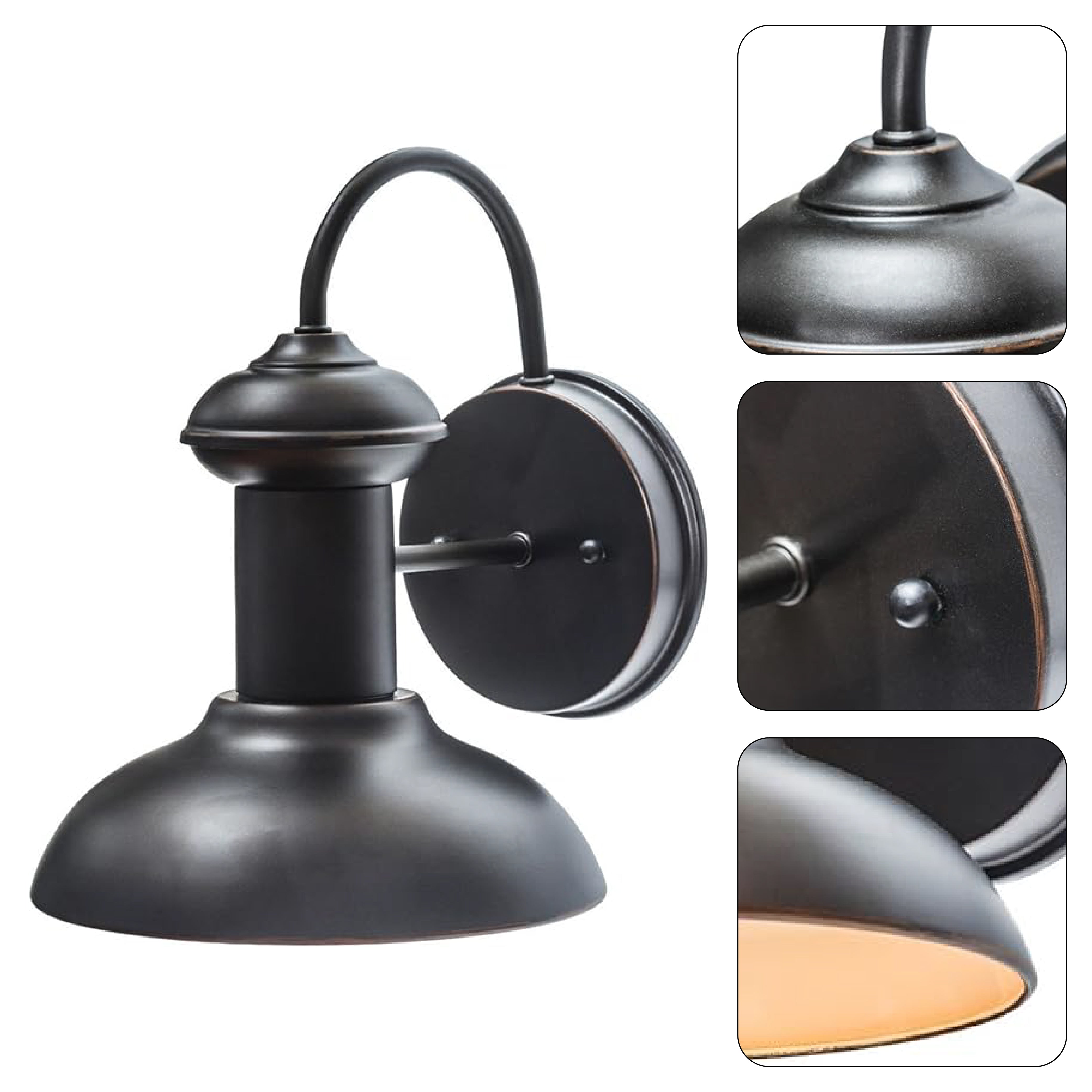 1-Light dimmable sconces lights ‎oil rubbed bronze wall light steel kitchen light