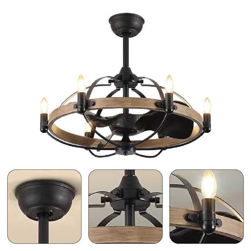 27’’ Farmhouse chandelier light black bedroom lights iron ceiling light