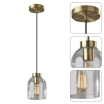 Antique finish ‎light bulb brass light fixture metal pendant light