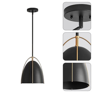 ‎Modern pendant light Black hanging light Metal kitchen ceiling lamp