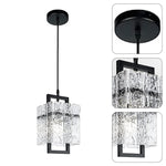 Modern crystal lights ‎Black pendant light Glass hanging light