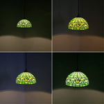 Green hanging lamp Glass swag lamp 12 Inch tiffany lamp shades only