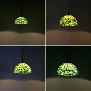 Green hanging lamp Glass swag lamp 12 Inch tiffany lamp shades only
