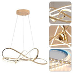 Modern aluminum chandelier lighting fixture Gold kitchen light DIY pendant light