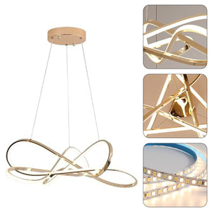 Modern aluminum chandelier lighting fixture Gold kitchen light DIY pendant light