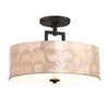 3-Light  shell chandelier Oil-Rubbed Bronze hall lights ceiling mount Metal coastal lighting fixtures