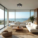 Farmhouse ceiling sconce Black mount light Glass, Metal Ceiling Light