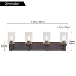 4 light vanity rubbed bronze wall light fixture industrial indoor wall sconce