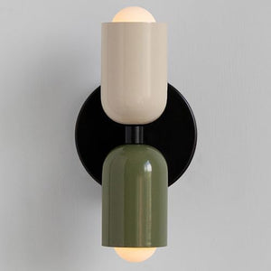 Led wall light green & white vanity light metal bedroom light