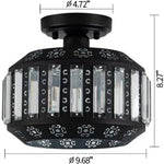 1 light entryway light black hallway light metal ceiling light