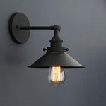 Black industrial vintage wall light sconce fixture