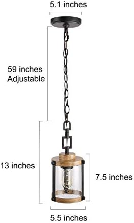 Industrial rustic kitchen pendant lighting glass kitchen island lighting