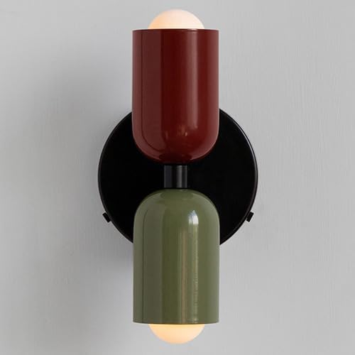Led wall light green & white vanity light metal bedroom light
