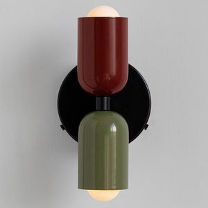 Led wall light green & white vanity light metal bedroom light