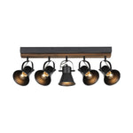 5 light spot light black ceiling light metal bathroom light