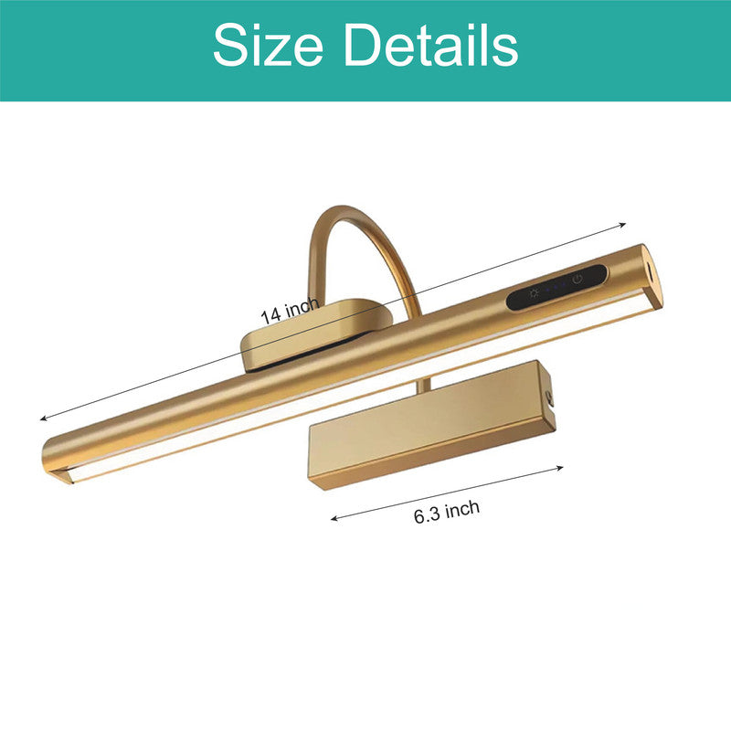 Dimmable bedroom light gold wall light metal sconce lights