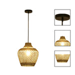 2 Pack indoor lighting rattan, black pendant light rattan kitchen chandelier