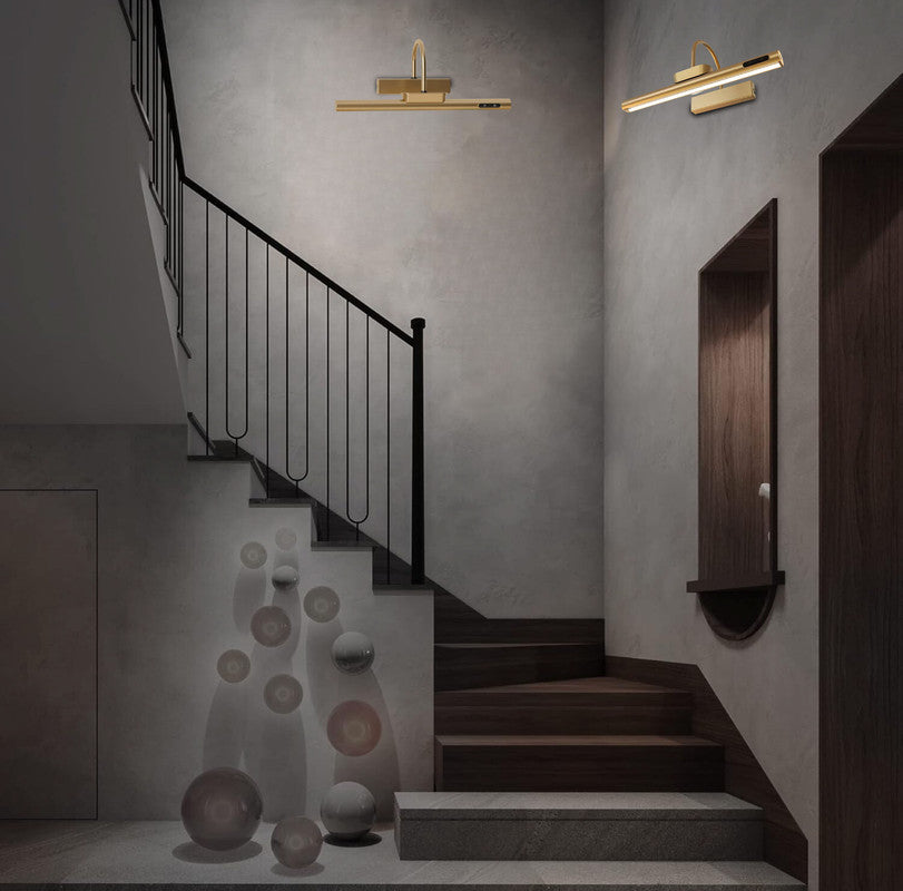 Dimmable bedroom light gold wall light metal sconce lights