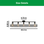 5 Light kitchen light fixtures black mount flush light  iron ceiling light