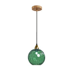 15CM/5.9’’ kitchen lights green hanging lamp glass, metal pendant light