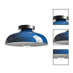 12 Inch light fixtures kitchen blue bulb lights metal  ceiling light