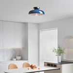 12 Inch light fixtures kitchen blue bulb lights metal  ceiling light