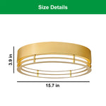 Led bulb light ceiling gold round led lights acrylic, metal ceiling light