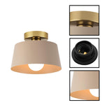 1 light ceiling lighting alloy steel ceiling lamp fixture matte black flush mount