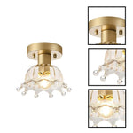 2 Pack small kitchen fixtures glass metal ceiling light gold wall sconces
