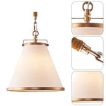 1 -Pack pendant light gold kitchen island lights linen, metal entryway lights