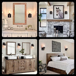 1-Light farmhouse wall sconce Glass & Metal hallway light fixtures wall Vanity bathroom wall sconce