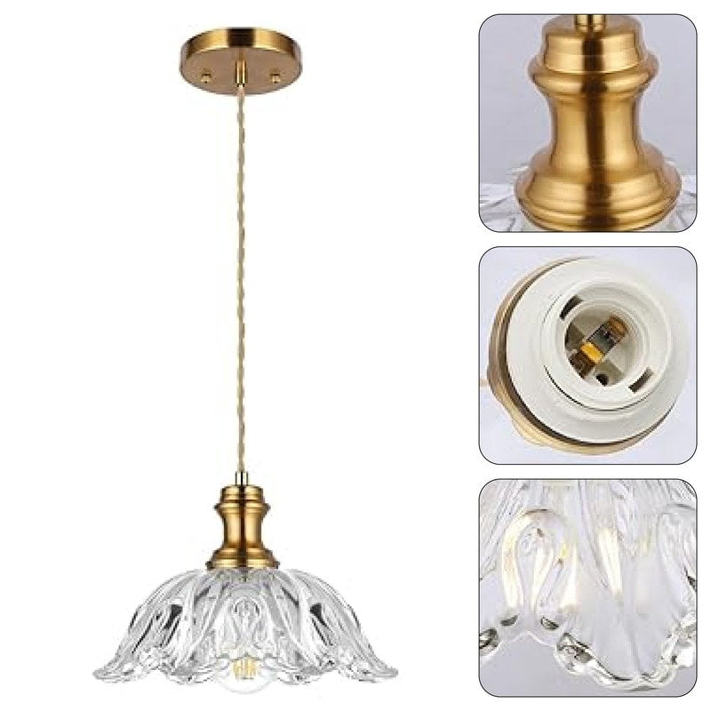1-Light island lights gold kitchen pendant glass lighting pendant lights