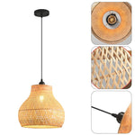 1-Light pendant light black hangable light Bamboo island lights