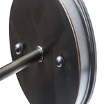 1 light indoor wall light with rubbed bronze finish