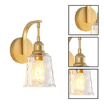 E26 bulbs light gold bathroom lighting metal wall lighting