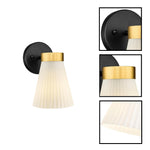 2 pack wall light glass metal light bulb light black gold wall sconces