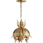 12 inch metal LED pendant light modern ceiling pendant light fixture with gold finish