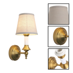 2 Pack wall sconces gold, white wall lighting glass, metal bedroom wall lighting