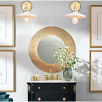 180 Degree adjustable sconce light white lights fixture brass, ceramic wall lights