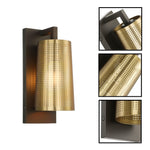 Modern led light iron shade lamp brass bronze bathroom light