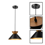 3-pack kitchen island copper, metal wood hanging lamp black farmhouse lighting