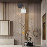 2- Pack wall lights  black sconce light glass bathroom lights