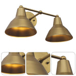 2 Lights light fixture gold sconce lights metal wall lights